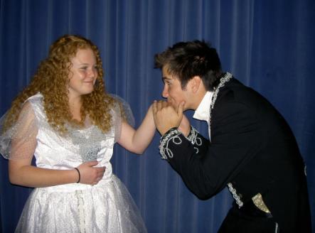 Jillian Porter as Cinderella and Murphy Martin as the Prince
