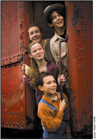 Stephen Ketch, Hope Landsem, Madeleine Rogers, and Coleman Gariety